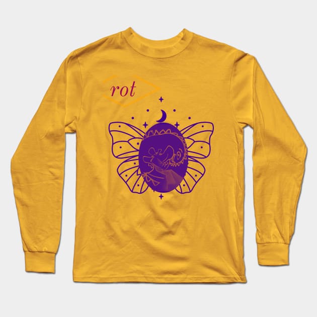 Buttersaur in Phat Purple Power Long Sleeve T-Shirt by Rot